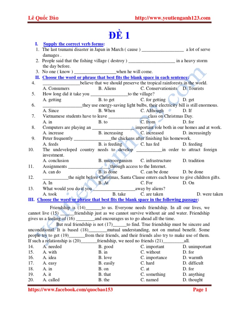 I. Supply The Correct Verb Forms PDF Solar Energy English Language