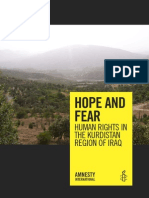 HOPE and FEAR Human Rights in the Kurdistan Region of Iraq April 2009
