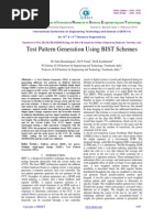 Test Pattern Generation Using BIST Schemes: I J I R S E T