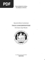 Manual de Direito Constitucional - Tomo III - Apontamentos