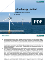 Suzlon Energy Ltd. - Result Presentation Q4 FY 14