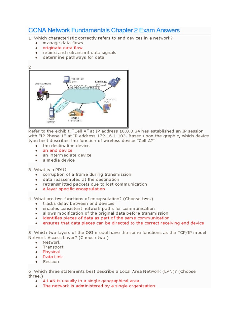 CCNA Network Fundamentals | PDF | Transmission Control Protocol ...
