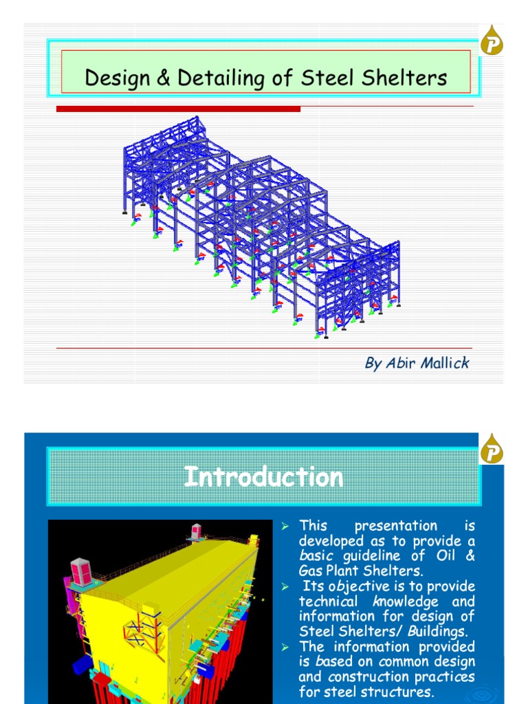 Design of Steel Shelter Final | PDF | Framing (Construction) | Crane ...