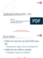 Multimedia Building Block: Text