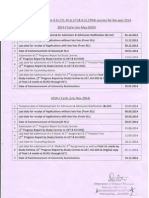 Academic Calender 2014