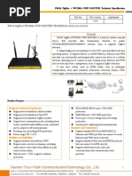 F8434 ZigBee+WCDMA WIFI ROUTER SPECIFICATION