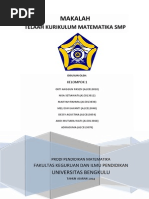 Makalah Lingkaran Kelompok 1 Telaah Kurikulum Matematika Smp