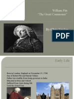 William Pitt "The Great Commoner": By:Chris Naylon