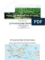 Palm Oil Plantation Project: PT Kalpataru Investama