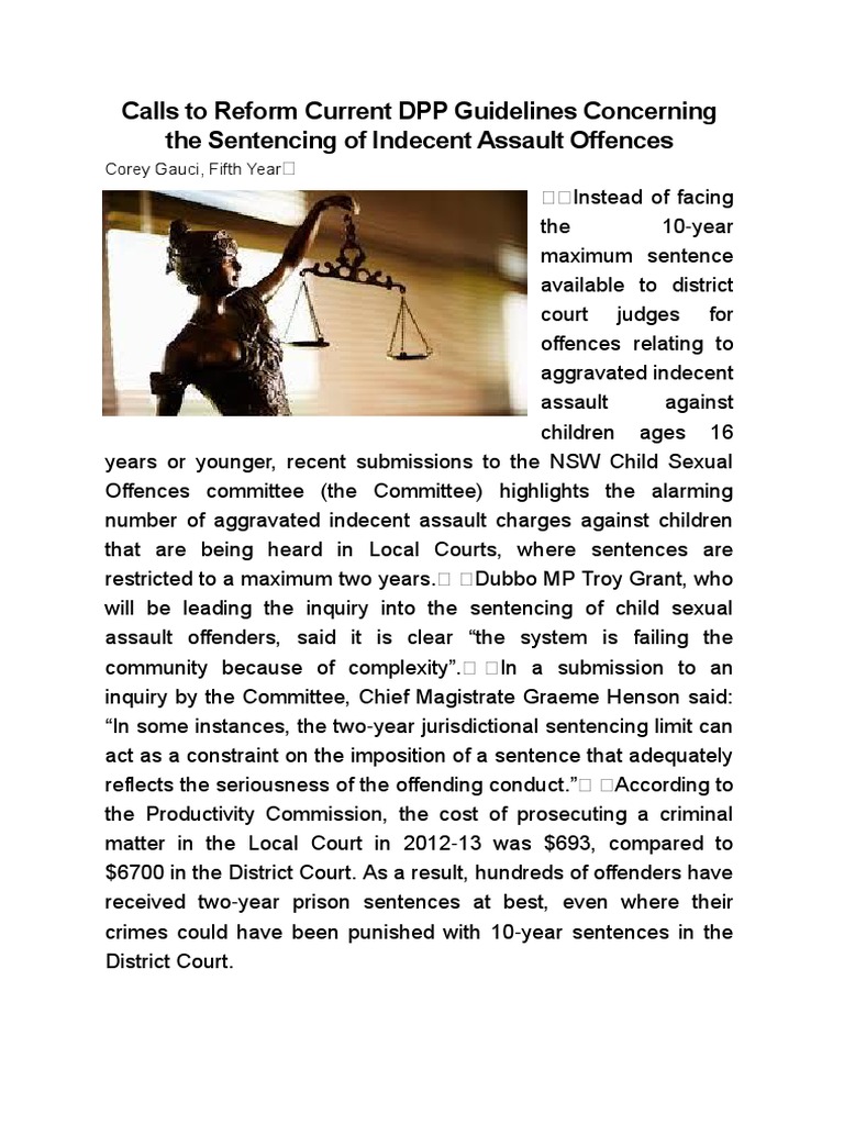 Indecent Exposure Sentencing Guidelines – RNZZUH
