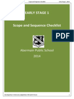 ES1 English Scope and Sequence Checklist