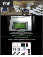 12v Solar Wind Hybrid Off Grid 1kw(WIND)-1kw(SOLAR)  (DIY)
