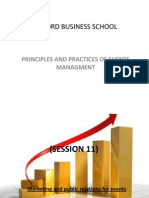 Salford Business School: Principles and Practices of Events Managment