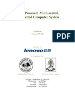 Solar Powered, Multi-Seated, Internetted Computer System: Final Report December 3, 2008
