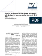 Cia Del Consumo Televisivo Sobre La Formacion de La Identidad de Genero en La Ninez Inter Media