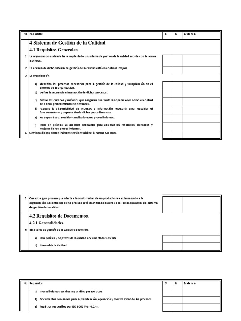 Check list iso 90003 pdf gesti n de la calidad calidad comercial 