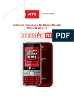Setting Up Connection To The Internet Through Rockstar V121