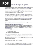 Database Management System