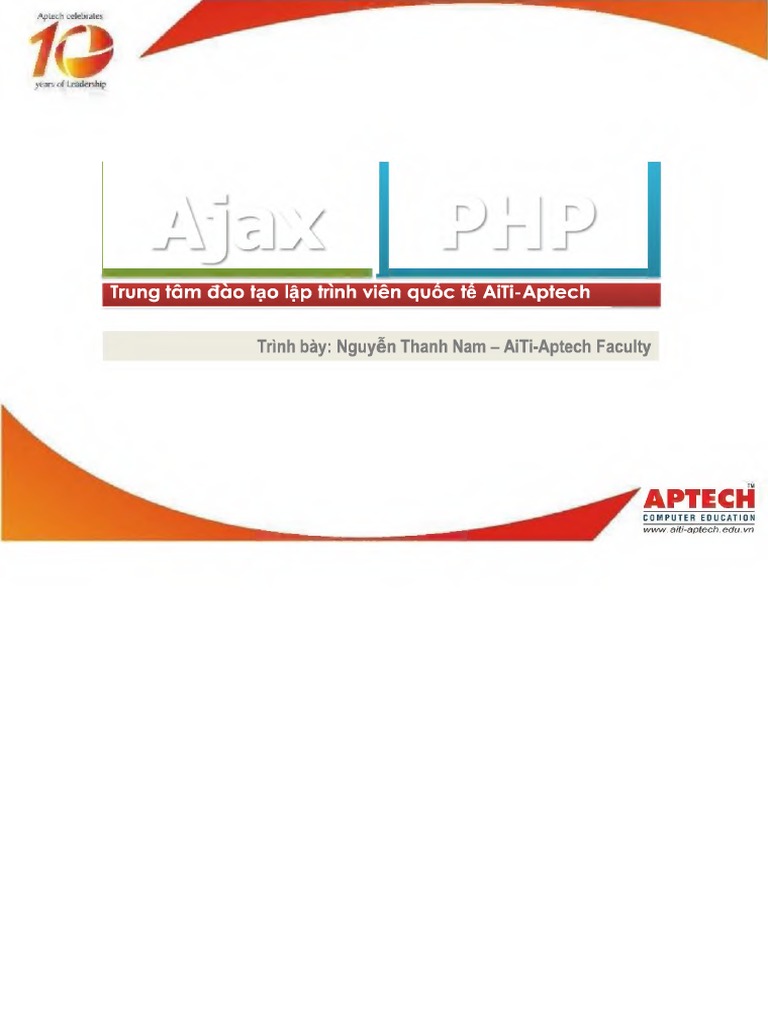 Ajax Trong PHP | PDF