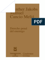 Jakobs, Gunter & Cancio Melia, Manuel - Derecho Penal Del Enemigo