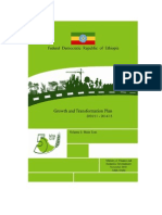 Ethiopia Growth and Transformation Plan 2010/11-2014/15 Volume I - Main Text by Ministry of Finance and Economic Development November 2010 Addis Ababa