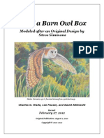 Build A Barn Owl Box: Modeled After An Original Design by Steve Simmons