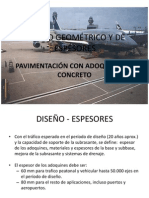 Diseño Geométrico y de Espesores Adoquines