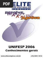 Unifesp 06 Questoes de Vestibular