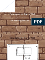 Easement of Party Wall