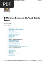 3difference Between OAF and Oracle Forms