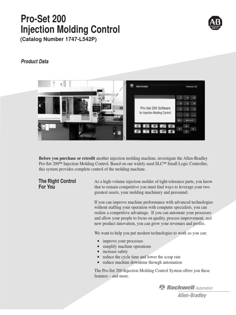 Injection Molding Control | PDF | Switch | Control System