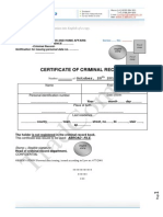 Criminal Record - Sample (Rom-Engl)