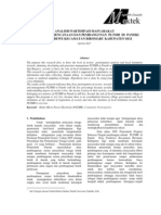 Analisis Partisipasi Masyarakat Terhadap Perencanaan Dan Pembangunan PLTMH Di Paneki Desa Pombewe Kecamatan Biromaru Kabupaten Sigi