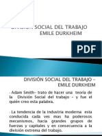 División Social Del Trabajo