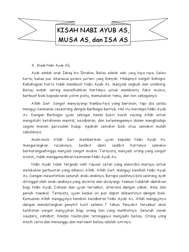 Kisah Nabi Ayub As | PDF