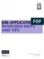 Job Application Interview Hints Tips