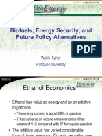 Biofuels, Energy Security, and Future Policy Alternatives: Wally Tyner Purdue University