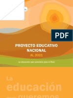 Proyecto Educativo Nacional Al 2021