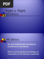 Human Resource Ethics - Power Point Presentation