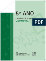 MT - Caderno de Atividades - 5 Ano - 3 e 4 Bimestres