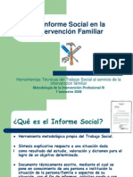 El Informe Social en La Intervencion Familiar