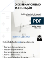 Trabalho de Psicologia Behaviorismo Na Educação Magisterio 2014