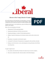 Director of The Young Liberals of Canada (Quebec)