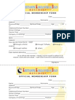 Official Membership Form