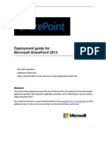 Deployment Guide for SharePoint 2013