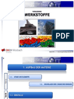 Werkstoffe 1.3. - Aufbau der Materie - Kristalle