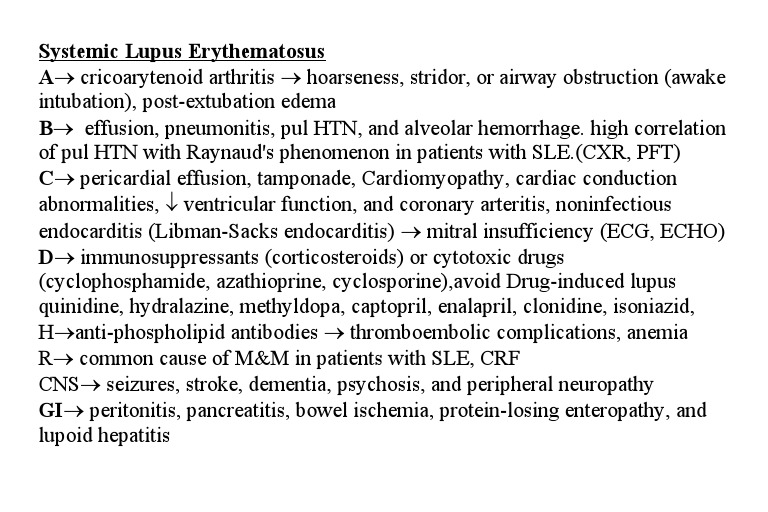Complications of Systemic Lupus Erythematosus | PDF