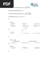 Ib HL Function Worksheet