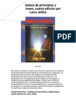 Soldadura de Principios y Aplicaciones Cuarta Edición Por Larry Jeffus - Averigüe Por Qué Me Encanta!