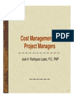 Cost Management EV Scenarios